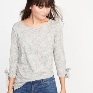 Old Navy Tie Sleeve Boatneck Shirt